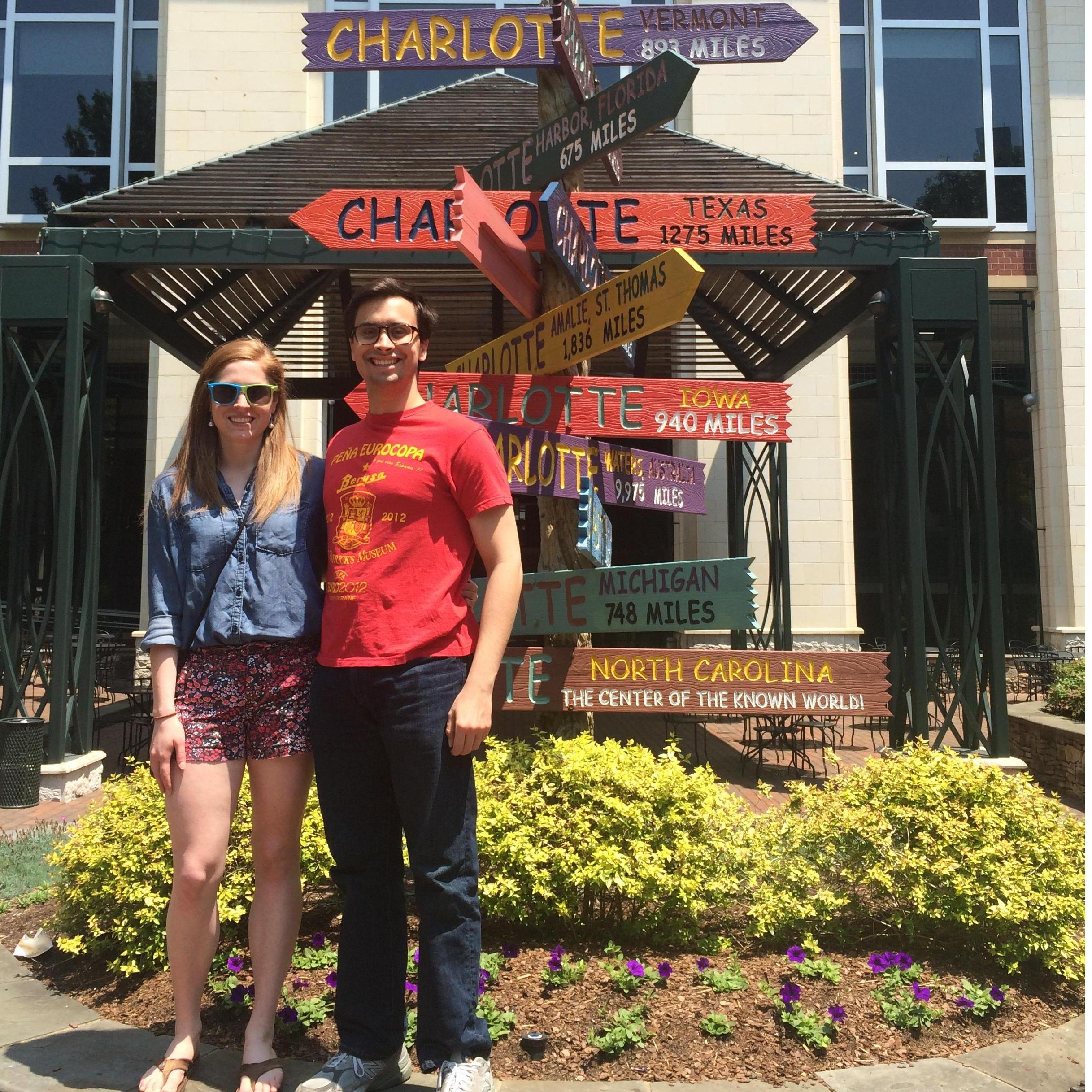 May 2016, Charlotte, NC: Rocky's first trip to Charlotte!