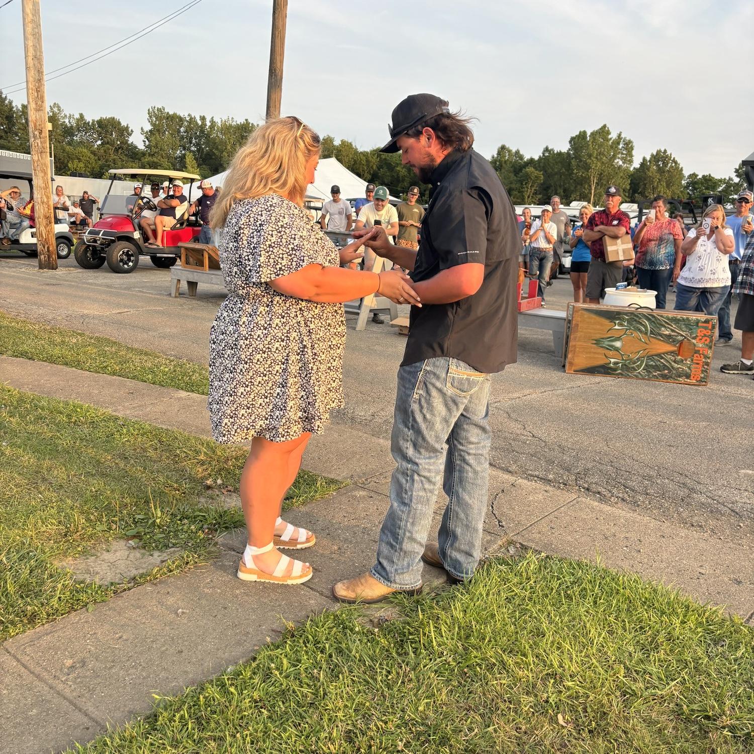 She said yes!