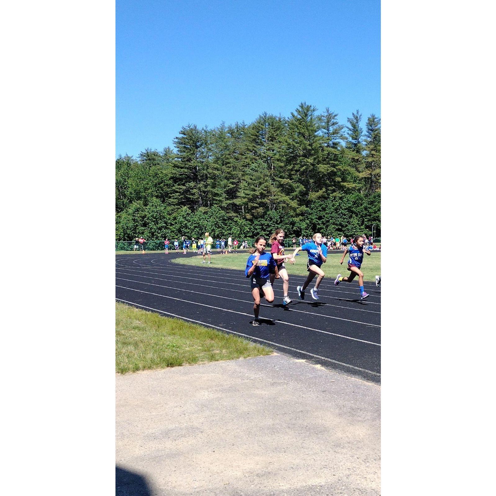 Maya Granite State track and field competition Summer 2024