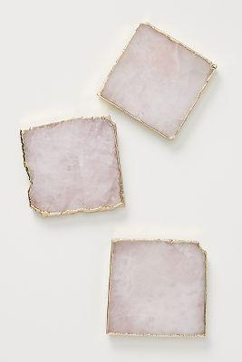 Agate Coaster - Rose Quartz