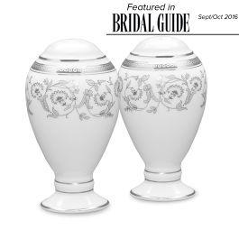 Noritake China - Summit Platinum Salt & Pepper Shakers, 3 3/4"