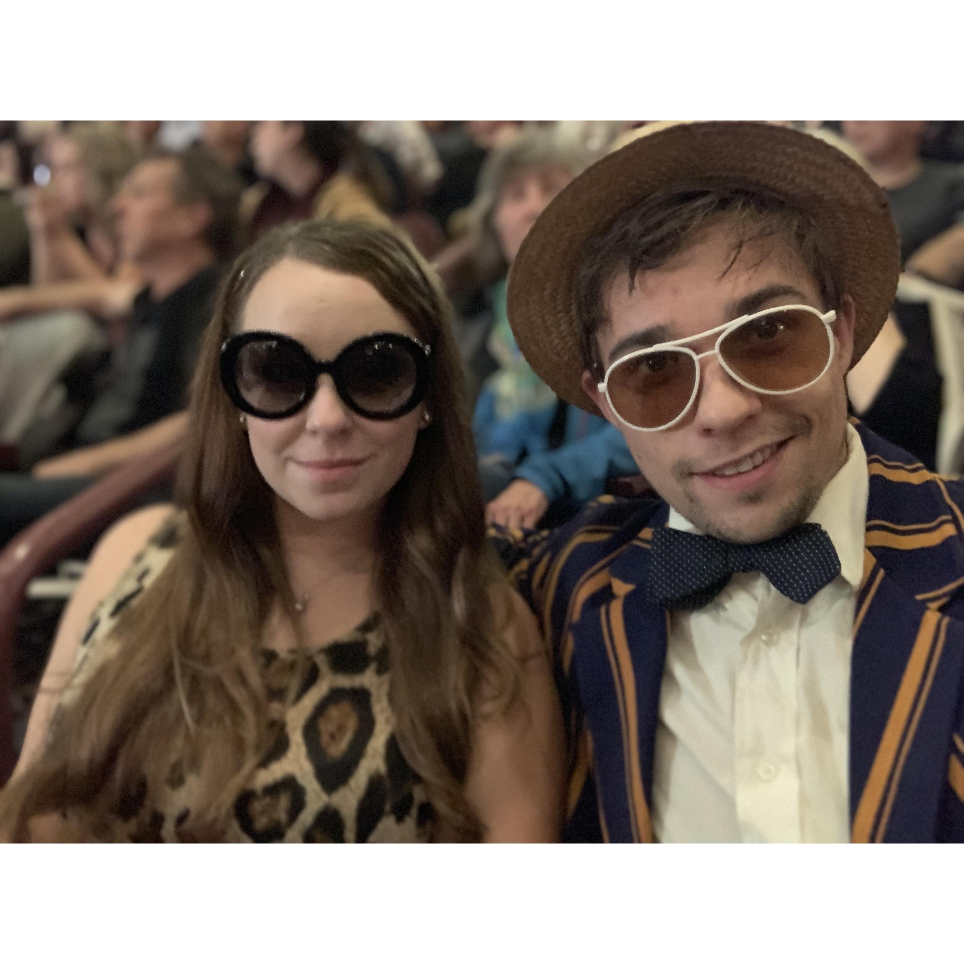 At the Elton John concert!