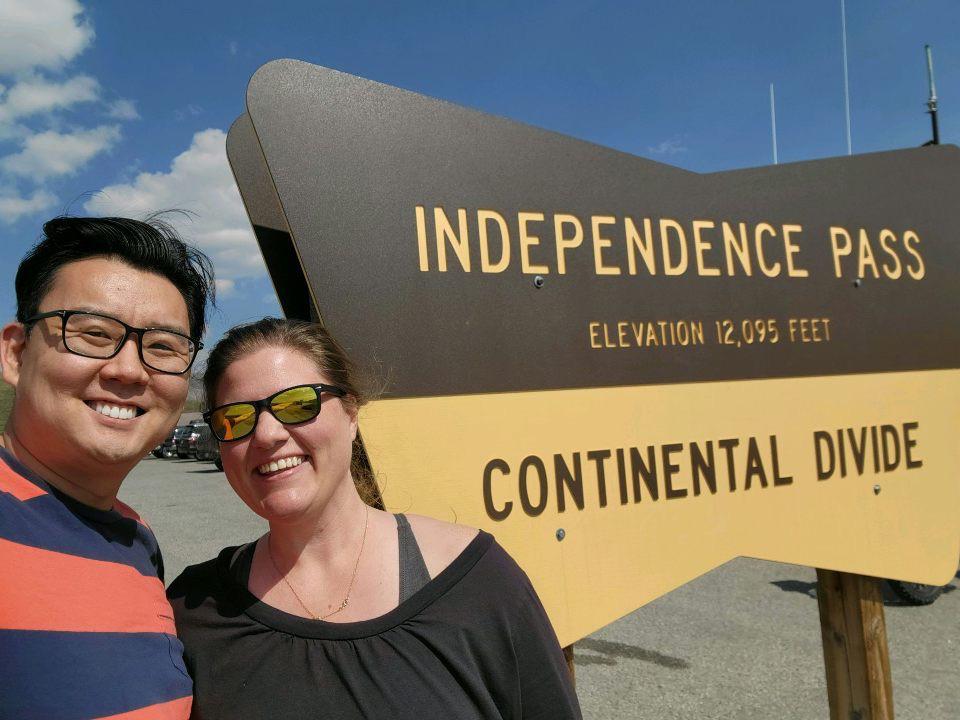 Shawna and Nick on top of the world! In Colorado