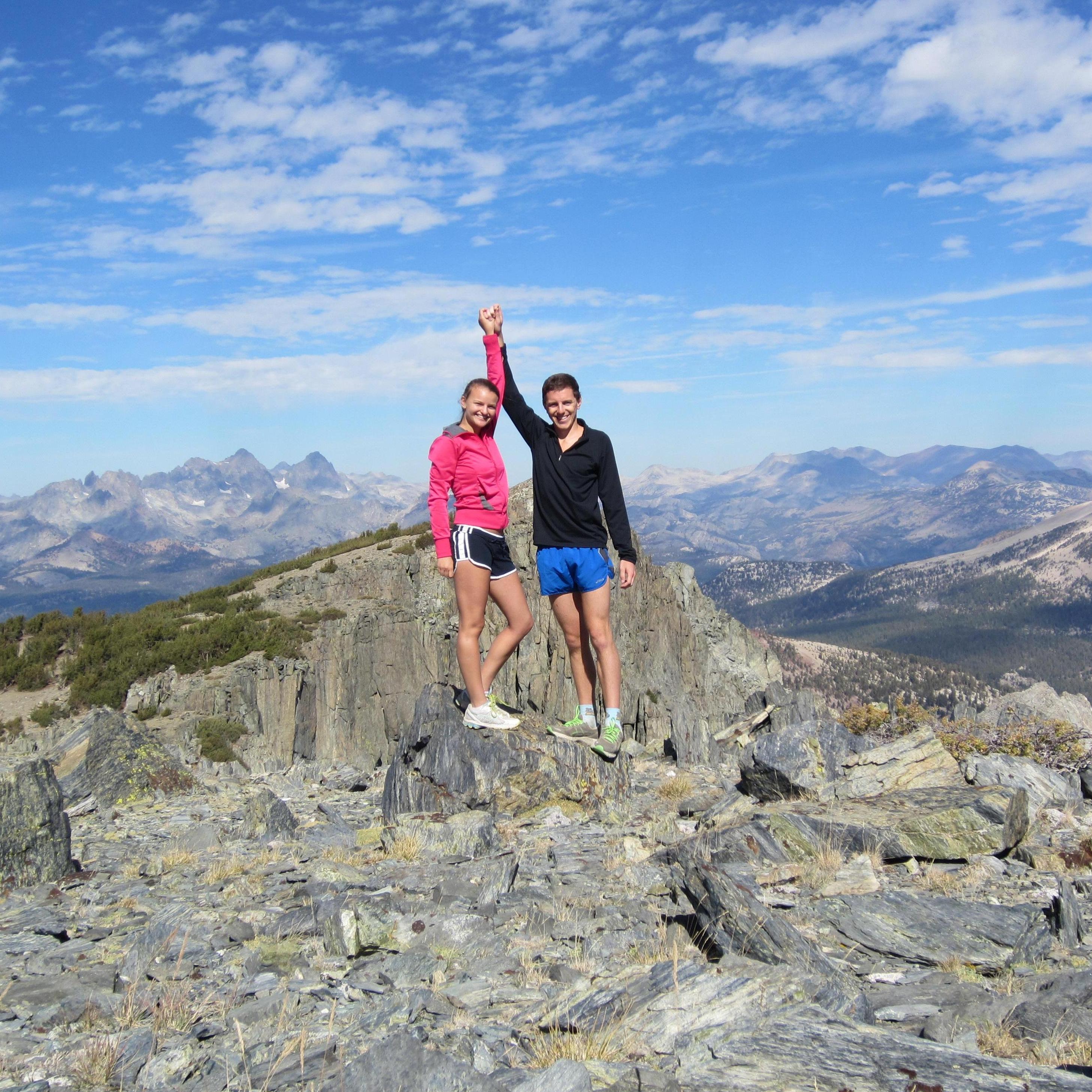 Thomas insists the trail keeps going, several miles later we end up on top of the world. Mammoth 2012.