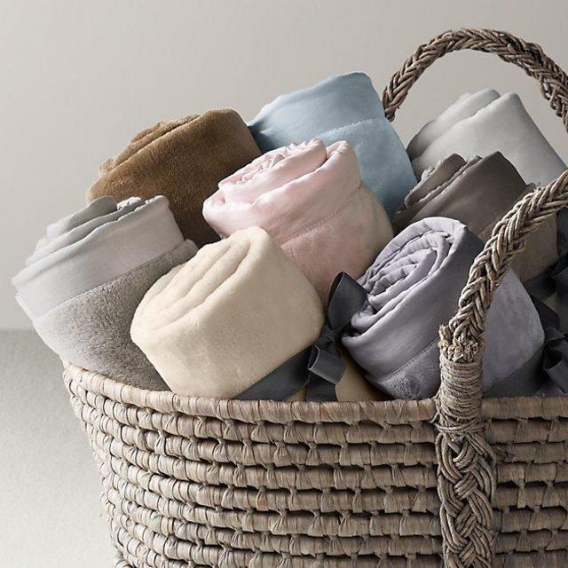 Luxury Plush Stroller Blanket- Grey