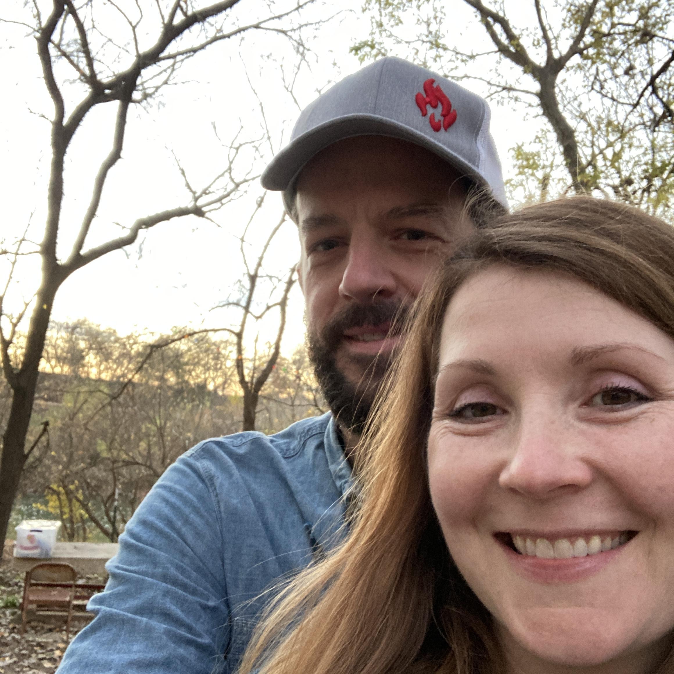 Playing on a friends tractor in Bastrop, TX
