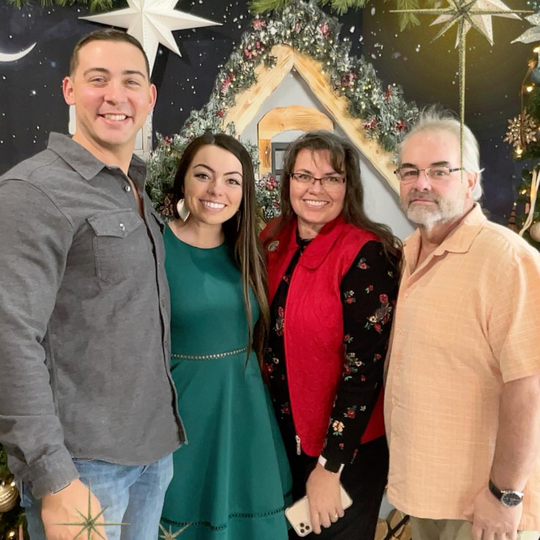 Christmas Eve Service with Brianna's parents - 2023
