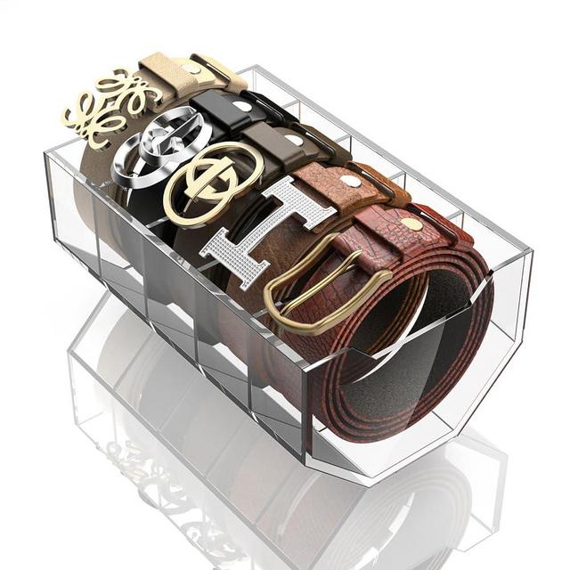 JANAUG Men Belt Organizer Womens Belt Storage Organizer for Closet Tie and Belt Rack Organizer 5