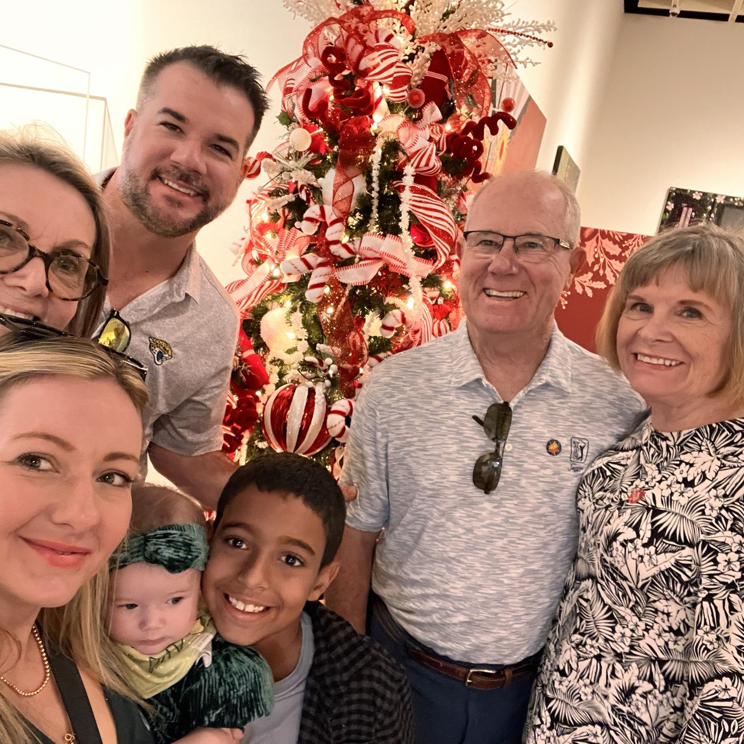 Holiday time with family.