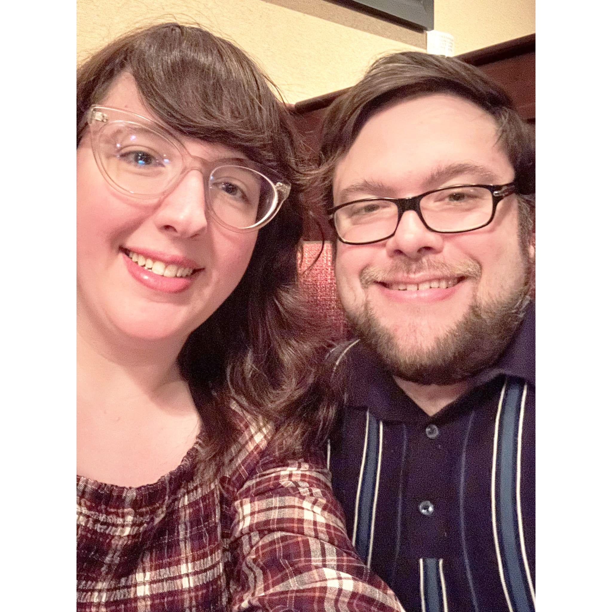 Our dating first year anniversary, January 7th, 2024.