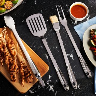 4-Piece BBQ Tool Set with Case