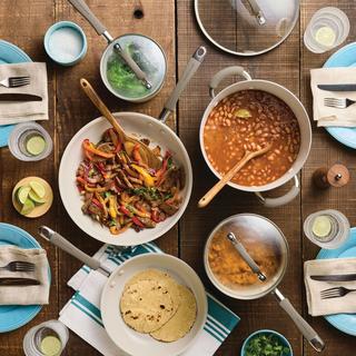 Cucina Ceramic 10-Piece Nonstick Cookware Pot & Pan Set