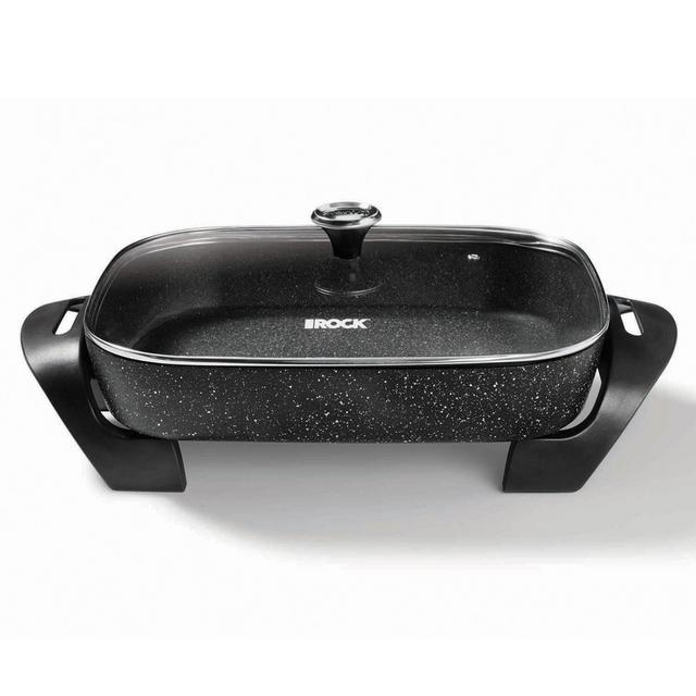 The ROCK by Starfrit 15-Inch Electric Skillet in Black