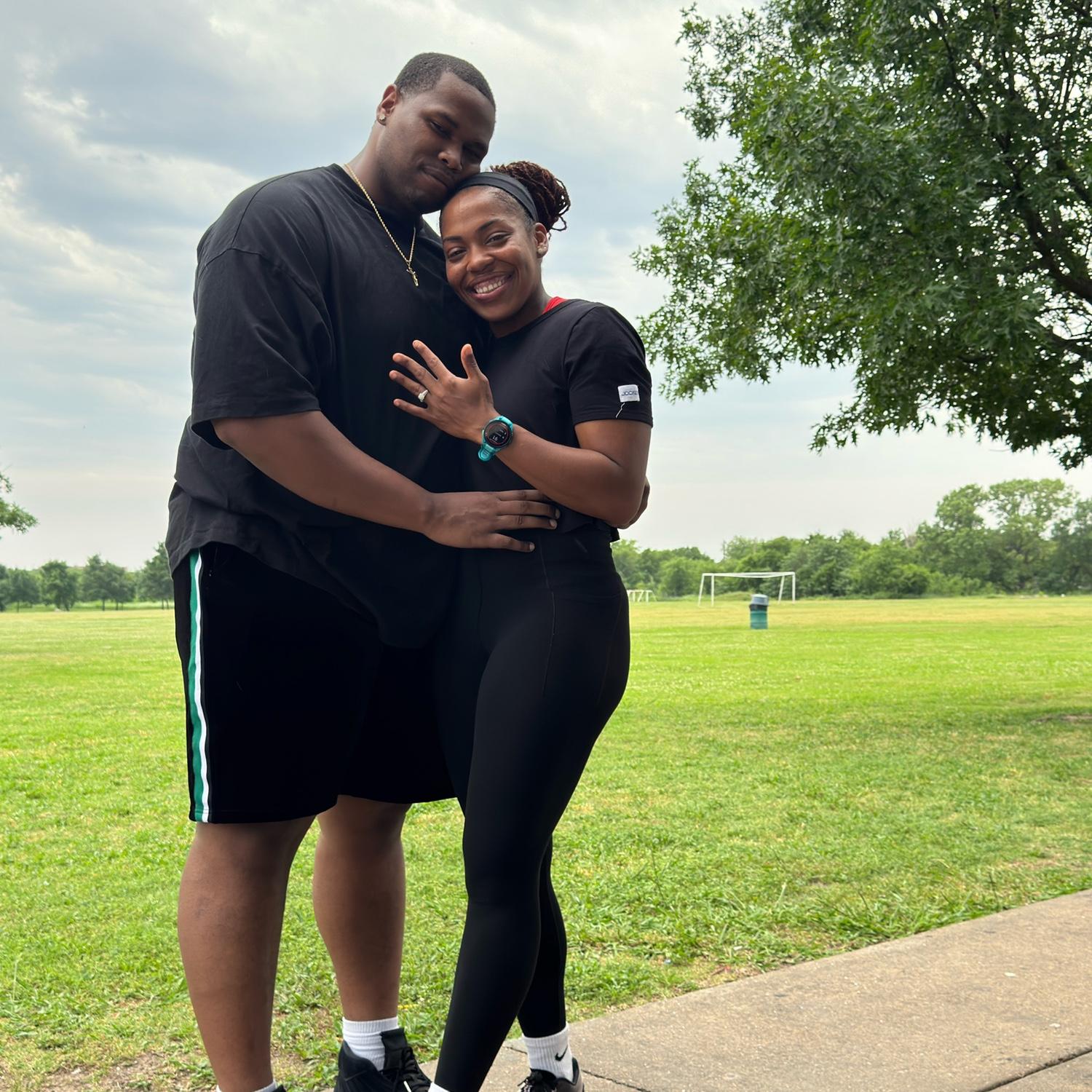 Day of engagement... he asked me to race him... I smoked him LOL