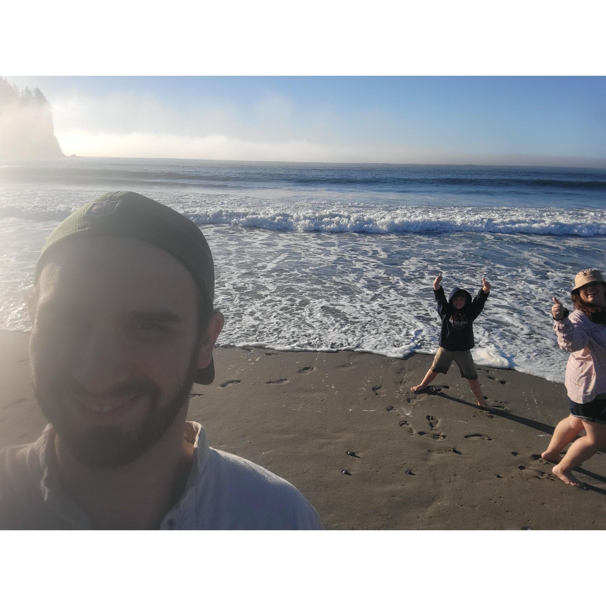 We are the worst at taking photos together and when we do they're a mess. <3