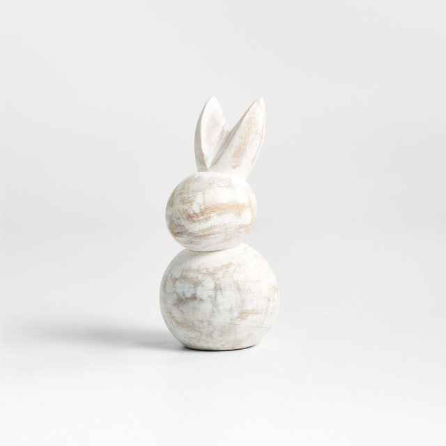 Small Wood Bunny 6"