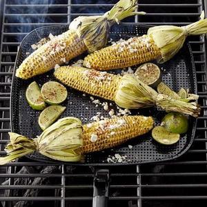 High Heat Nonstick Steel Grill Griddle, Black