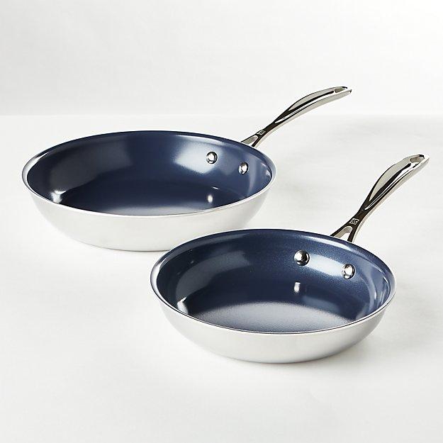 Zwilling J.A. Henckels Clad Xtreme Ceramic Fry Pans, Set of 2