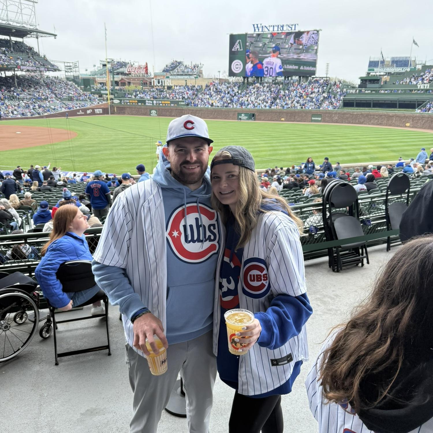 First of many days spent at Wrigley Field.