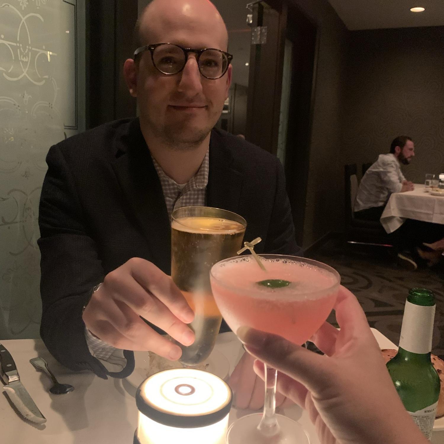 Daniel turns 31 with a steakhouse dinner in Long Island. September 2021