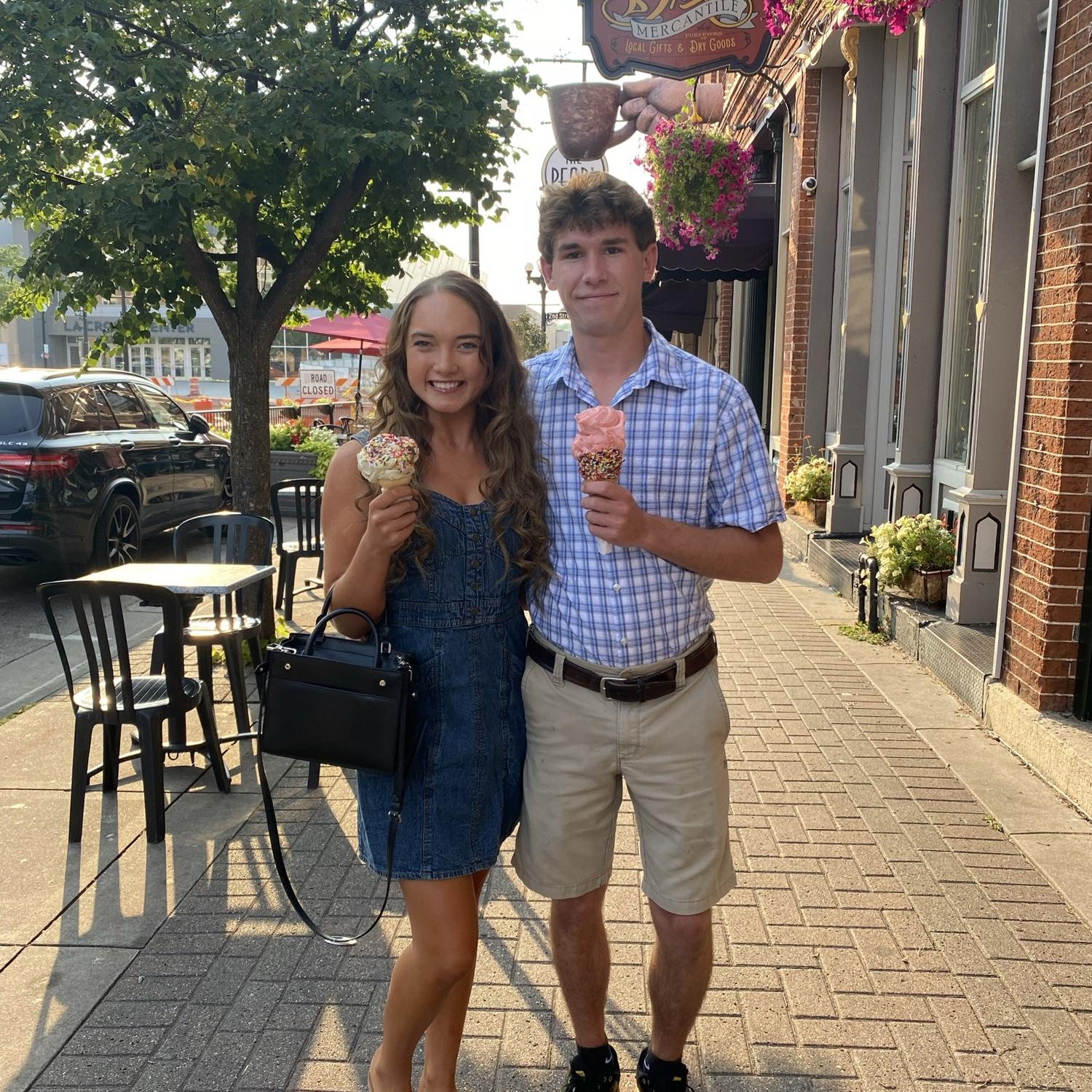 Two lactose intolerant people eating ice cream… what can go wrong?