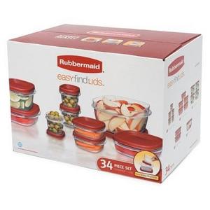 Rubbermaid 34pc Easy Find Lids Food Storage Container Set