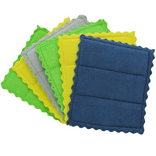 Envision Home 428401 Kitchen Cleaning Sponge Cloths, 6 Pack, Assorted