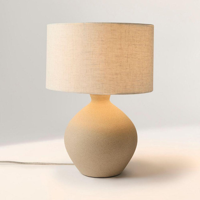 Elsa Table Lamp, 16.5", Sand