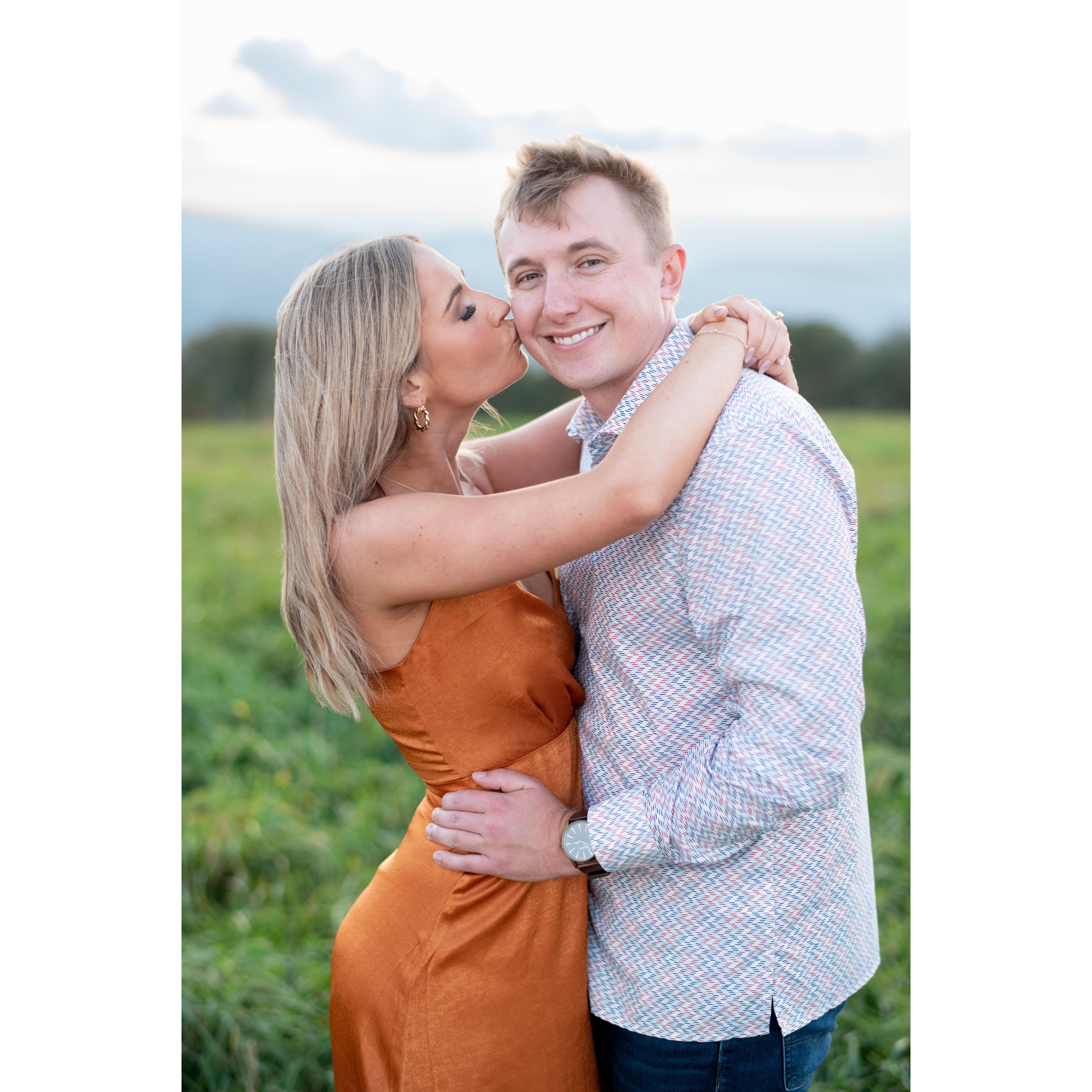 Engagement photoshoot in the Smoky Mountains