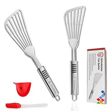 GEEKHOM Silicone Spatula 600 Degree Heat Resistant BPA Free Non Toxic  Spatulas Set, Large Flexible Non-Stick Rubber Turner