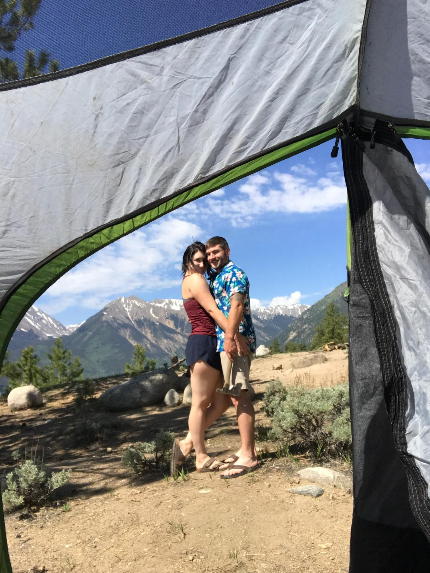 Our first camping trip together.