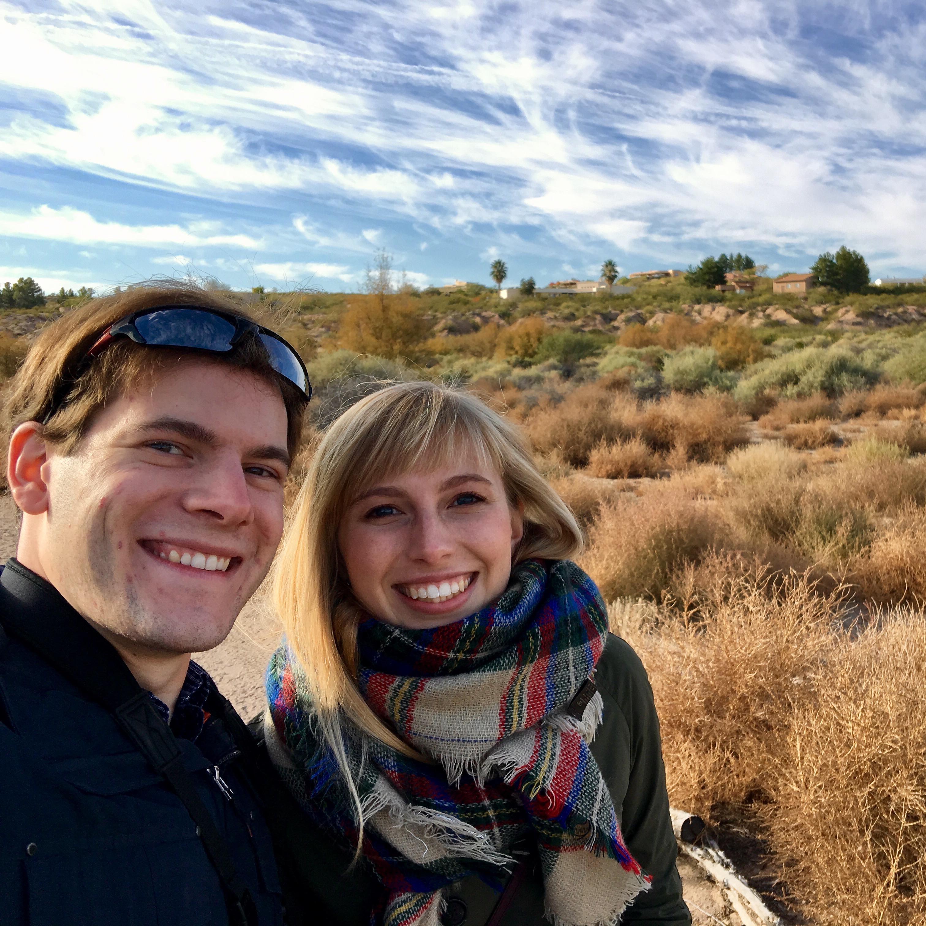 In the desert outside Las Cruces, New Mexico