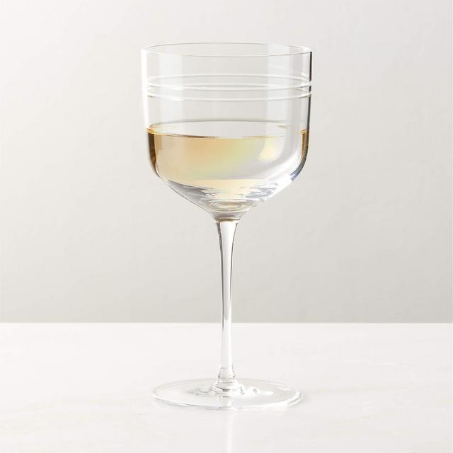Noemie Etched White Wine Glass by goop