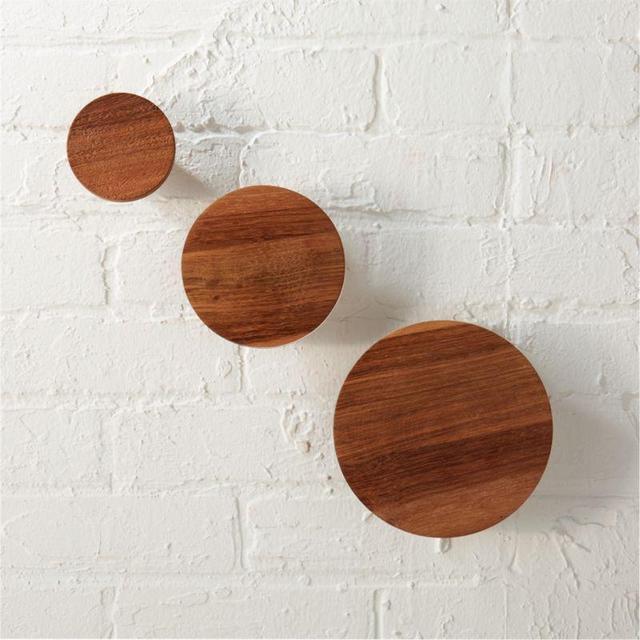 Set of 3 Dot Coat Hooks