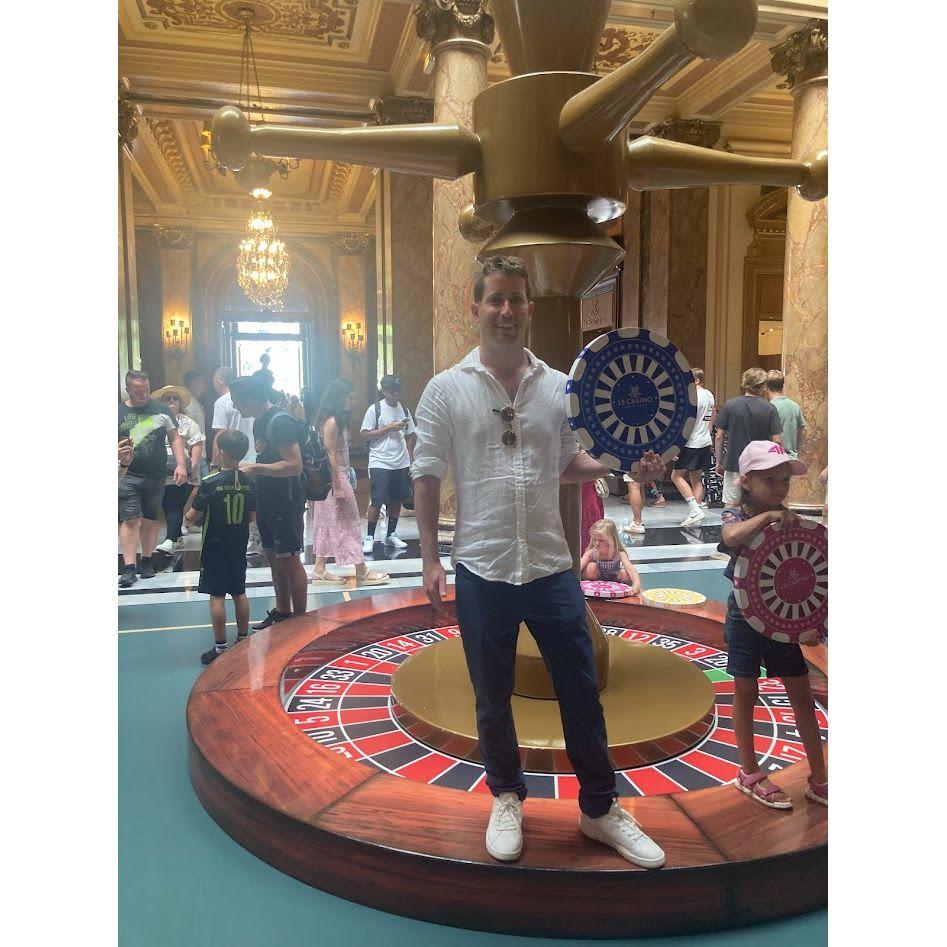 And gambled in style at Monte Carlo