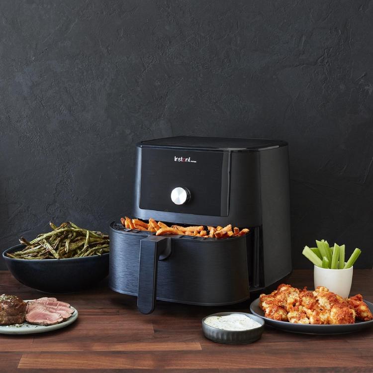 Instant Vortex 6qt Slim 5-in-1 Air Fryer Black : Target