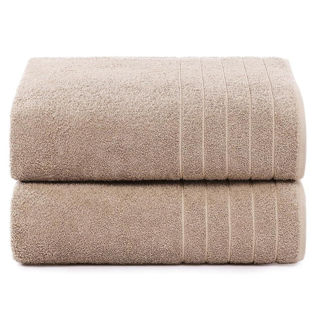 Casa Platino 100% Cotton Bath Towels Set of 2 (30"x60") - Ringspun Cotton Bathroom Towel Sets - Quick Dry, Very Soft & Absorbent Large Shower Towels for Bathroom - Sustainabaly Produced - Tawny Brown