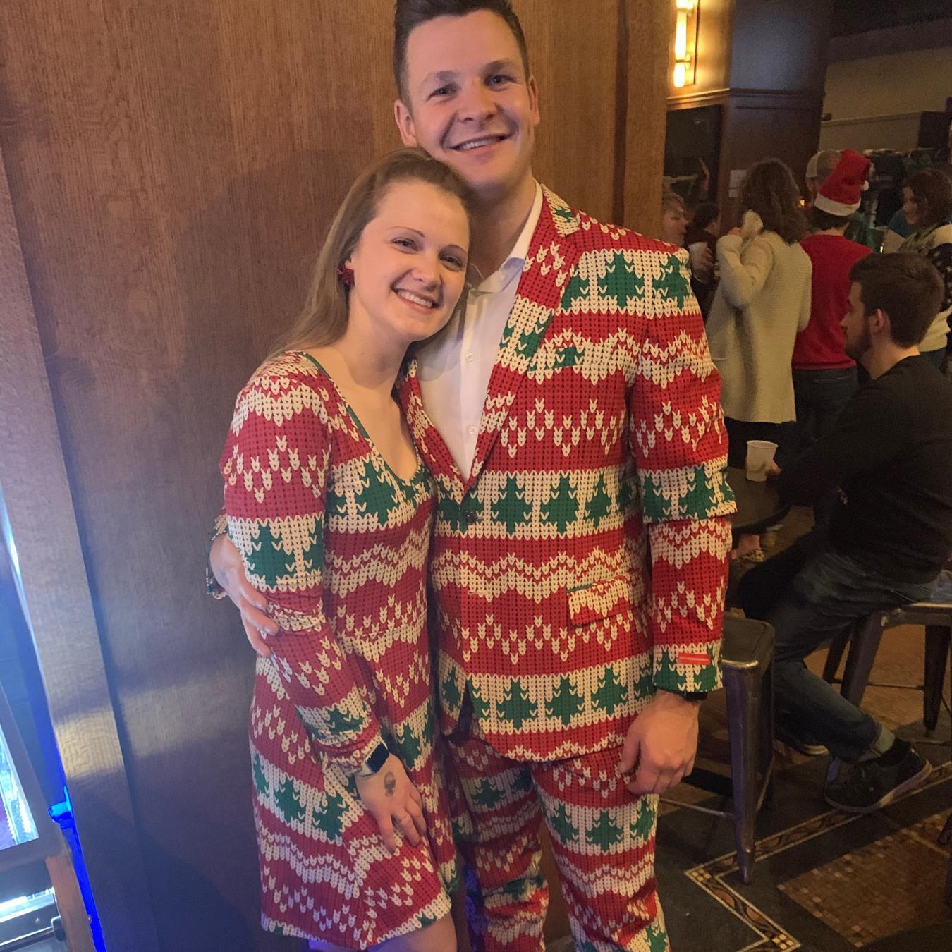 Keeping with the Betz family tradition of Christmas suits.