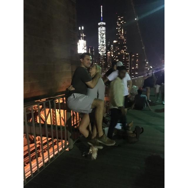 New York nights on the Brooklyn Bridge