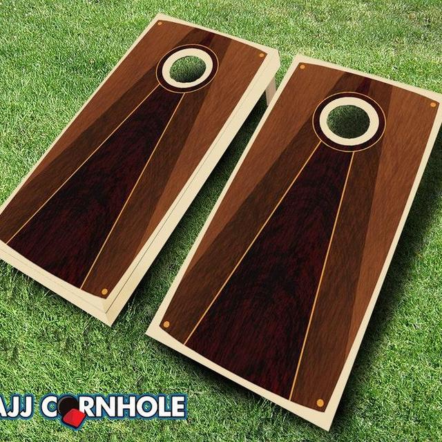 Retro Stained Cornhole Set