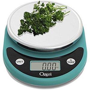 Ozeri ZK14-T Pronto Digital Multifunction Kitchen and Food Scale, Teal Blue
