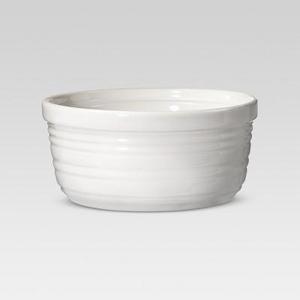 4oz Porcelain Stripe Ramekin White - Threshold™ - Set of 8