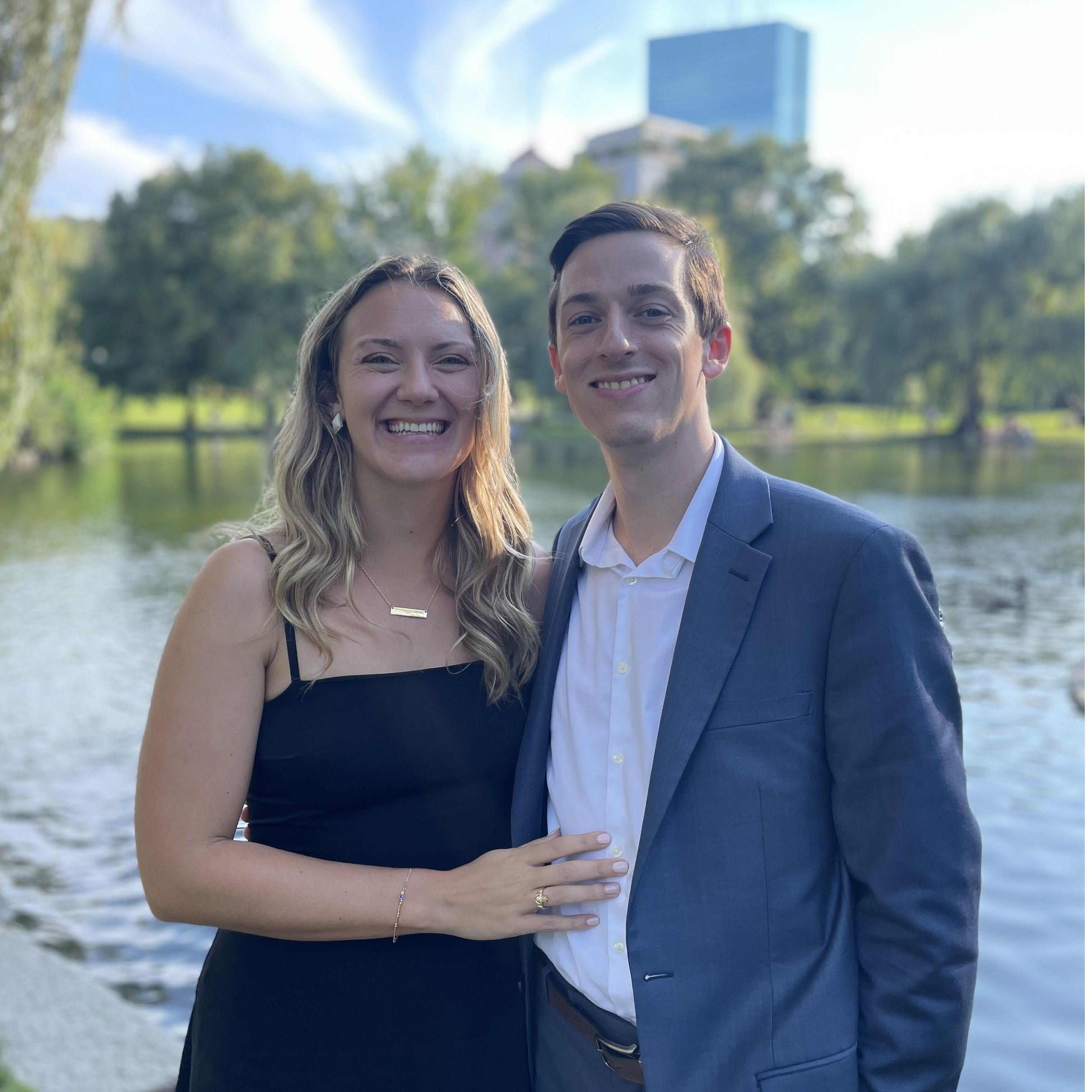 SEPTEMBER 12, 2021 Emily and Justin celebrated their 1st anniversary in downtown Boston.