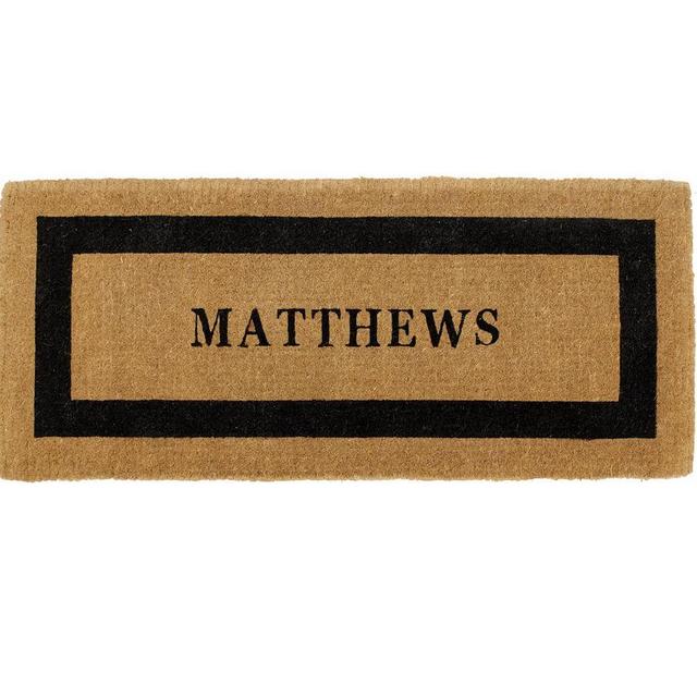 Personalized Doormat, 24 x 57", Black