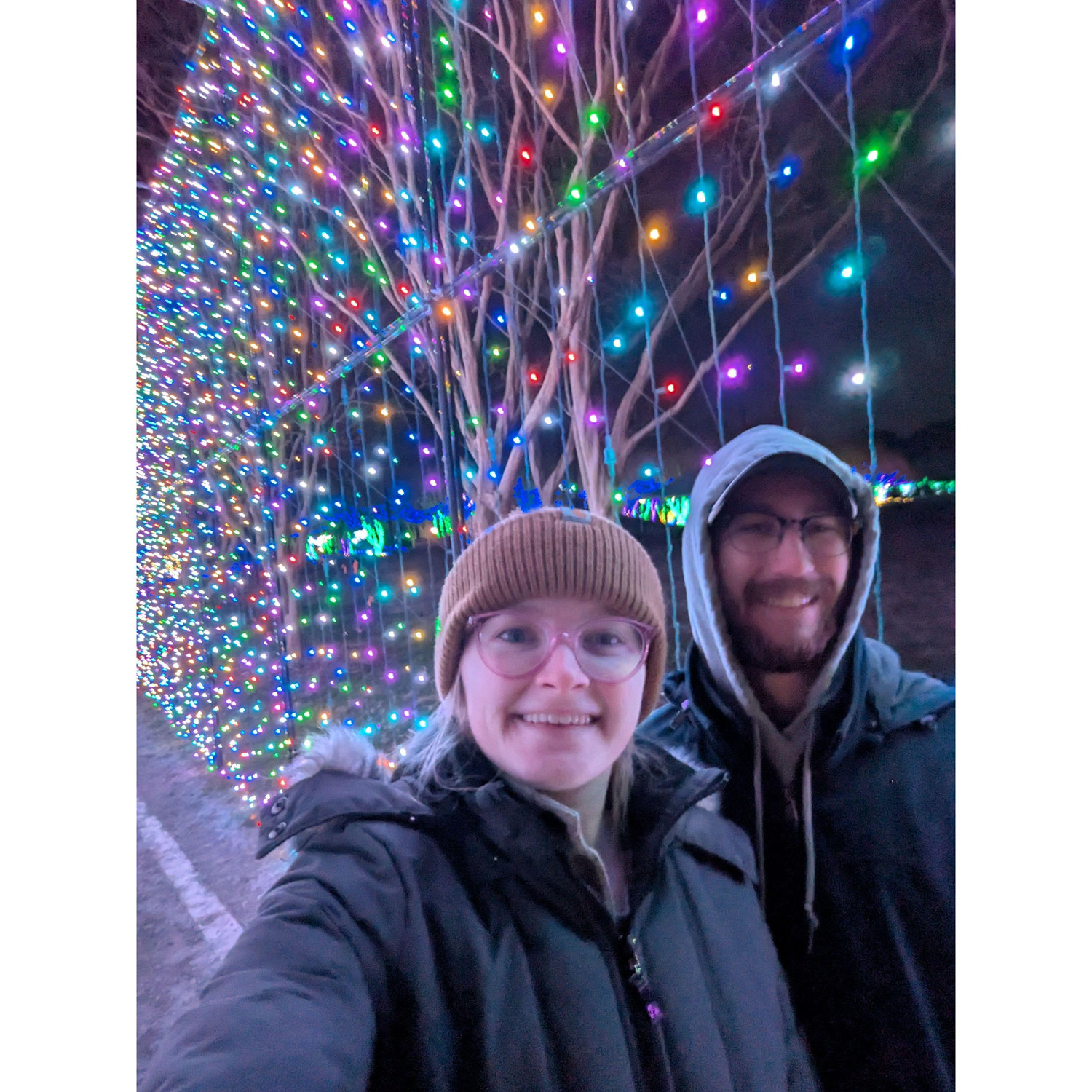 Went to the light show at the Norfolk Botanical Gardens