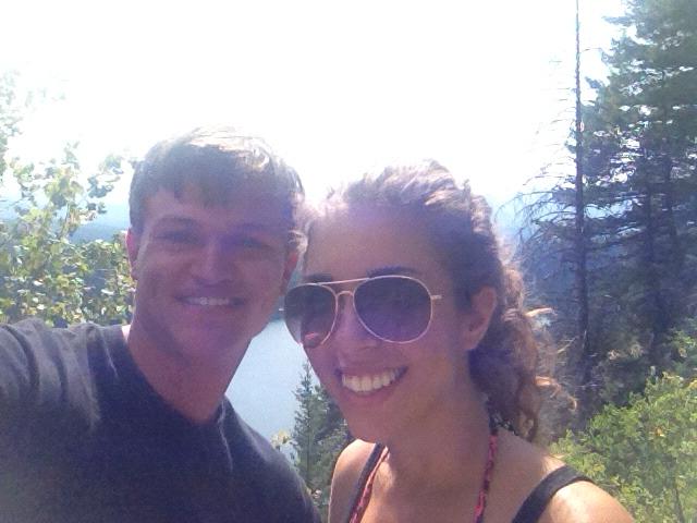 The first photo we ever took! This was our first date at Holland Lake