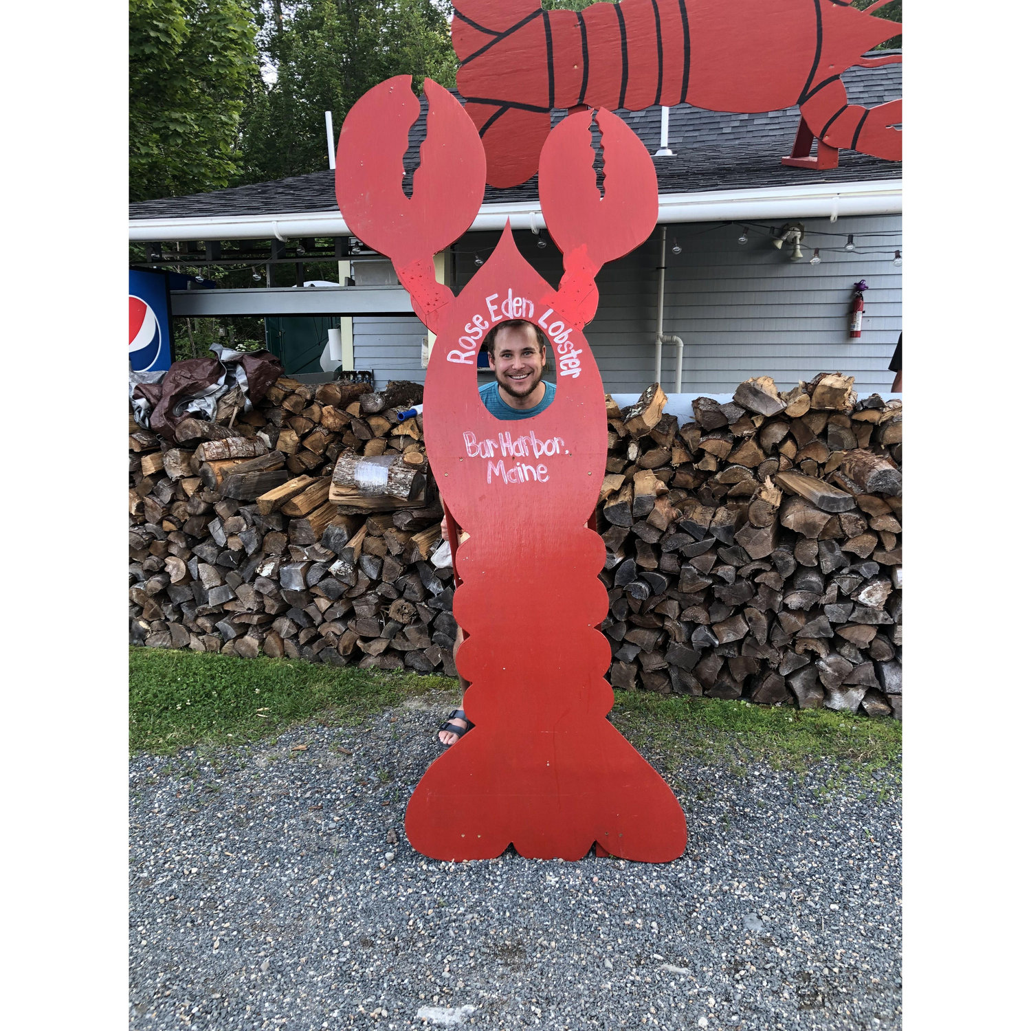 Tommy the Lobster! Bar Harbor, Maine. July 2023