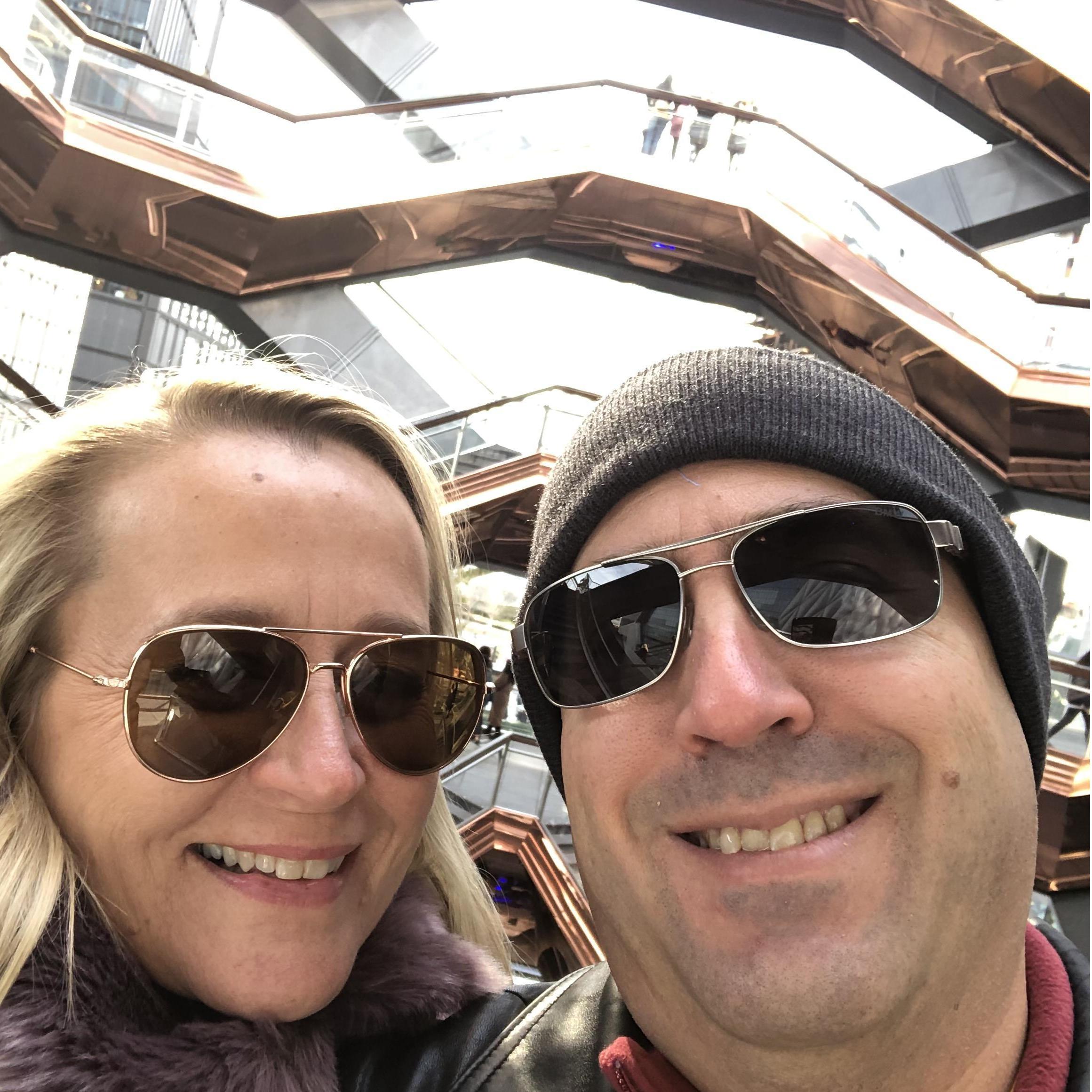 At "The Vessel" in NYC for Adrian's Birthday