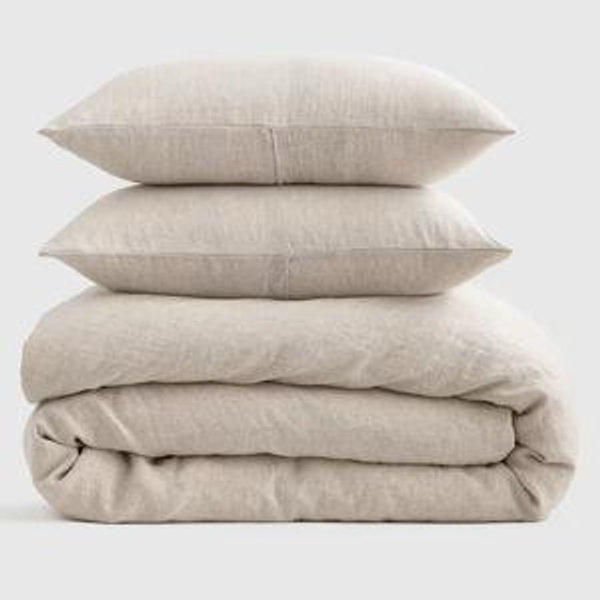 European Linen Chambray Duvet Cover Set