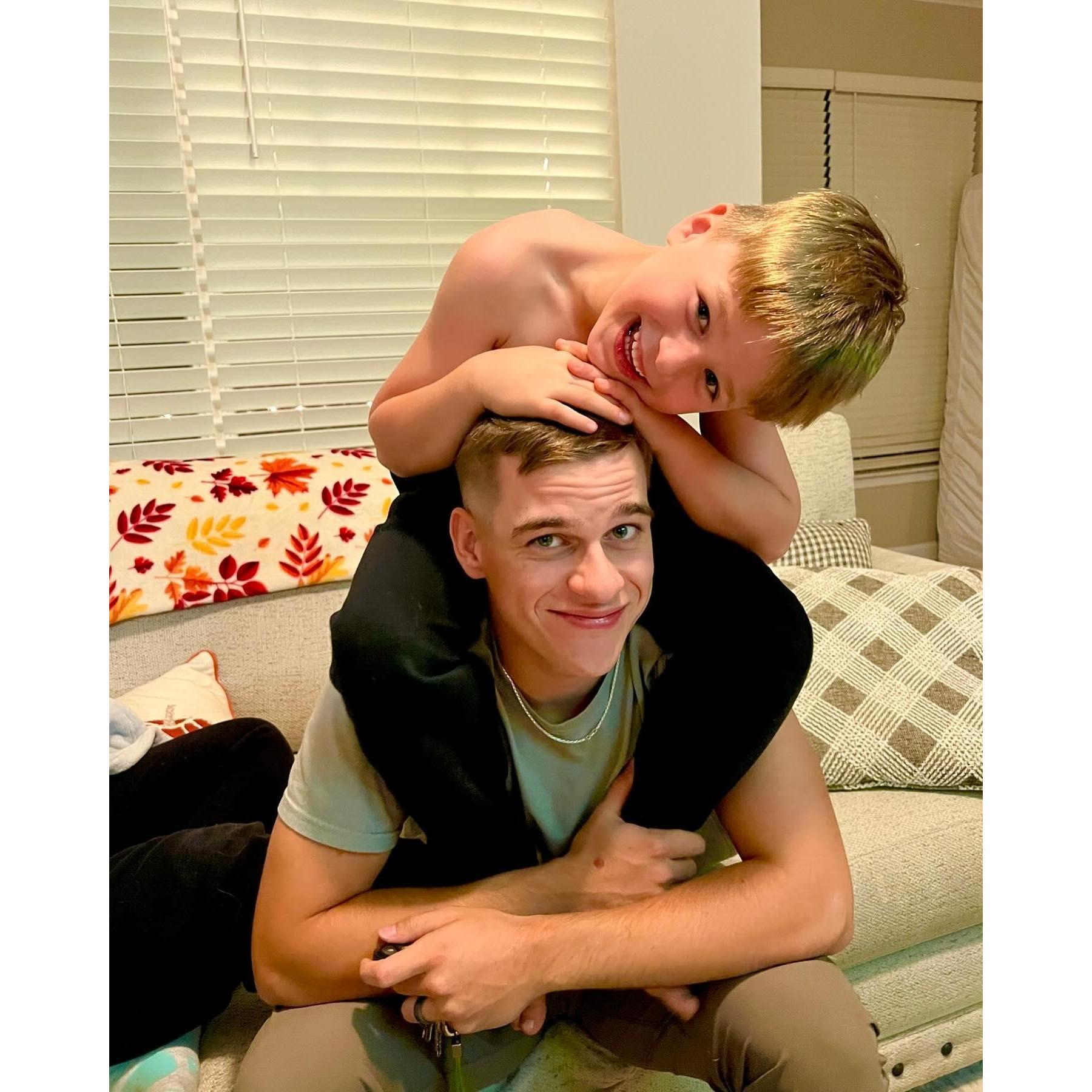This is Levi & sweet Beckett hanging at the apartment. They are best buds!